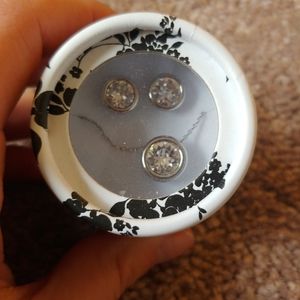 White House Black Market silver jewelry set